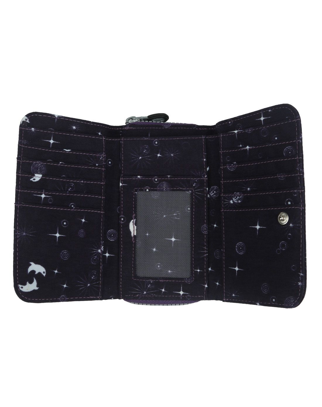 女款时尚休闲星空图/深蓝紫钱包