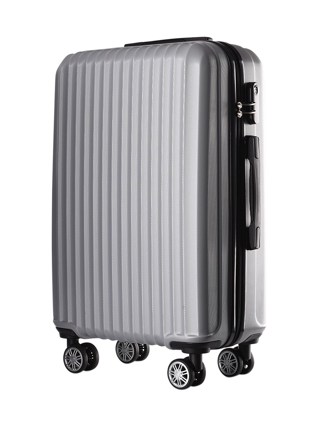 磨砂abs男女硬箱拉杆箱银白色20寸