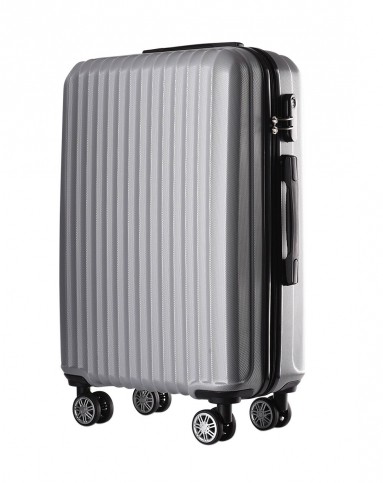 磨砂abs男女硬箱拉杆箱银白色20寸