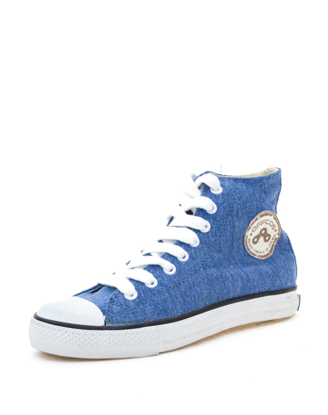 热风offcos女士蓝色梳化布鞋