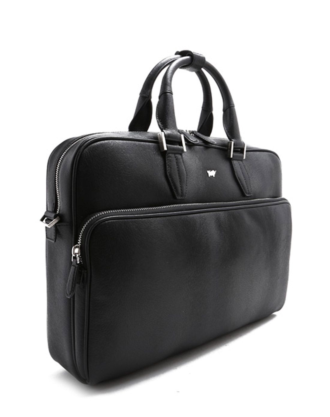 男款黑色牛皮时尚公文包