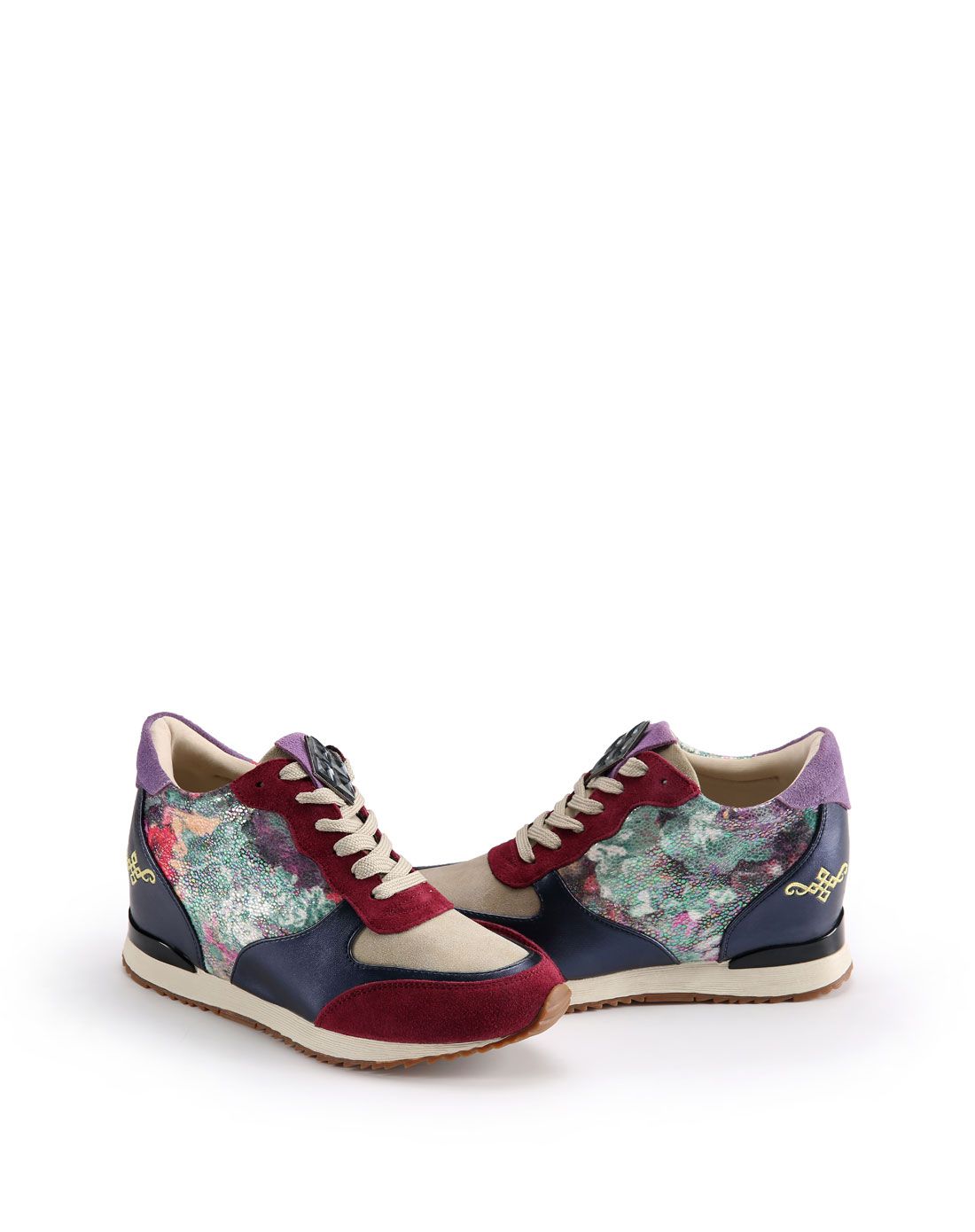 卓诗尼josiny鞋包2015秋季酒红色圆头内增高单鞋15376404015_唯品会