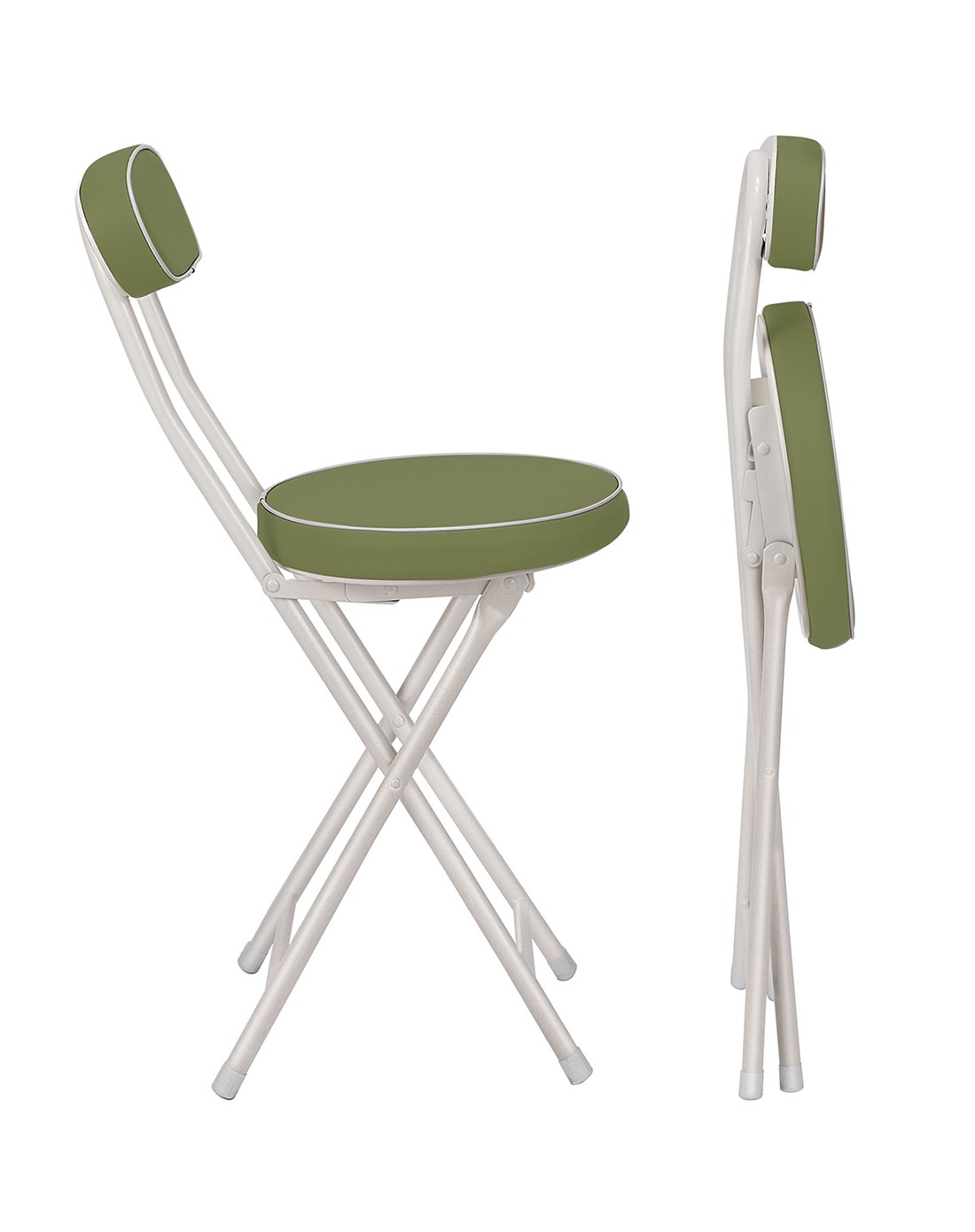 生活诚品easy life家具碳钢pu皮折叠凳(2只装)yd3521_唯品会