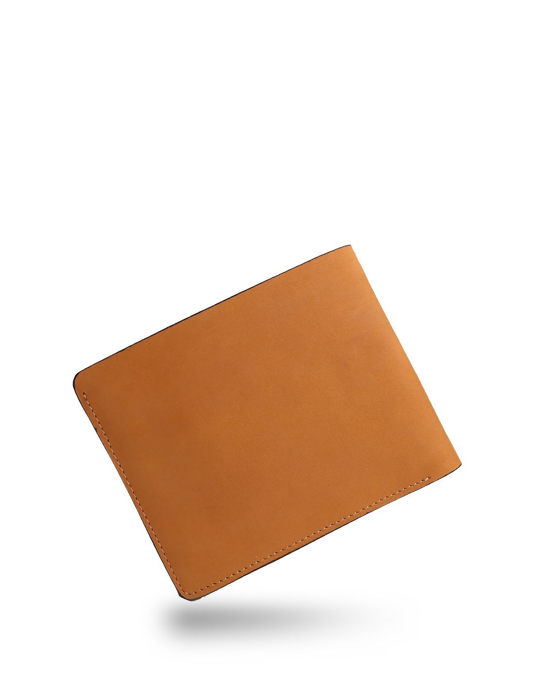 男士土黄色复古磨砂皮系列横款钱包