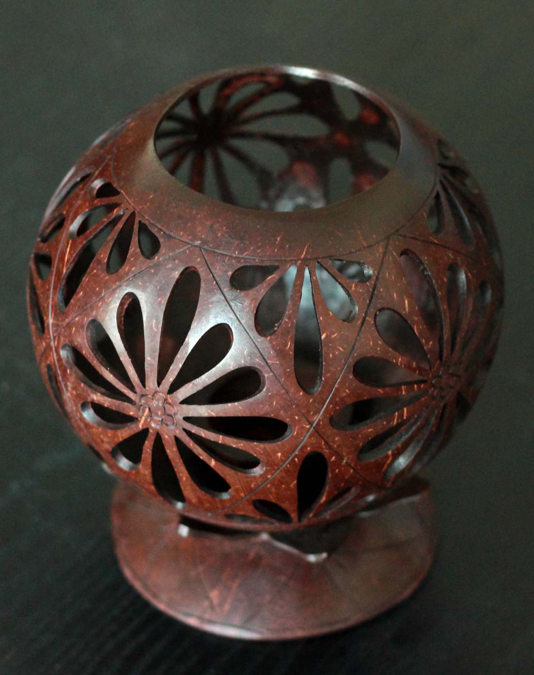 椰壳镂空手工雕刻*烛台*香薰*香台