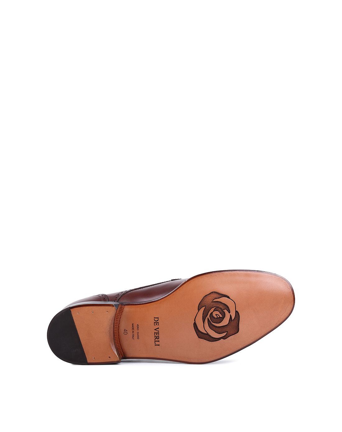 de verli意大利进口深啡色牛皮正装单鞋