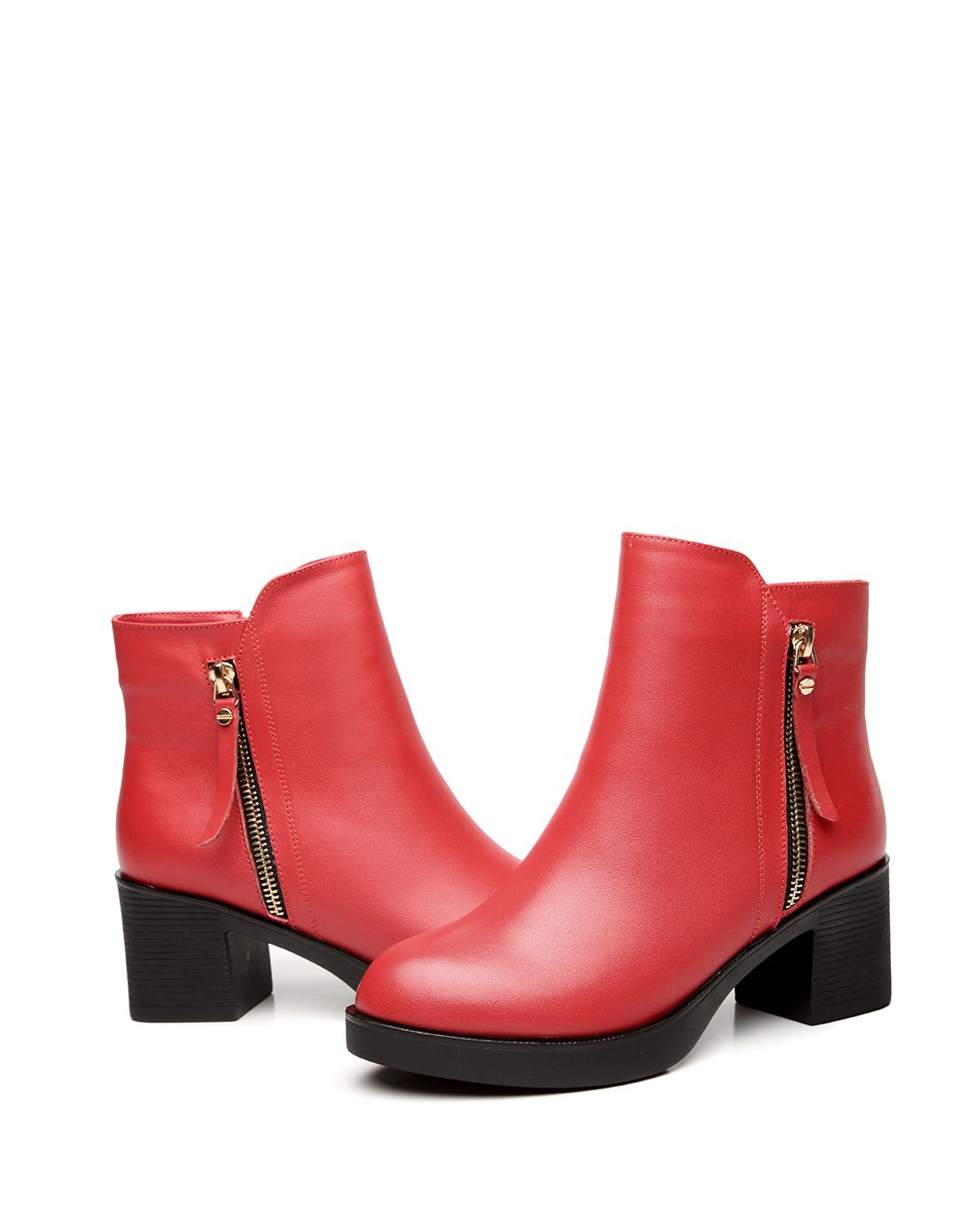 2014秋冬时尚红色马丁靴