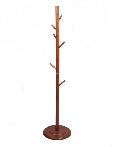 经典圆盘实木衣帽架