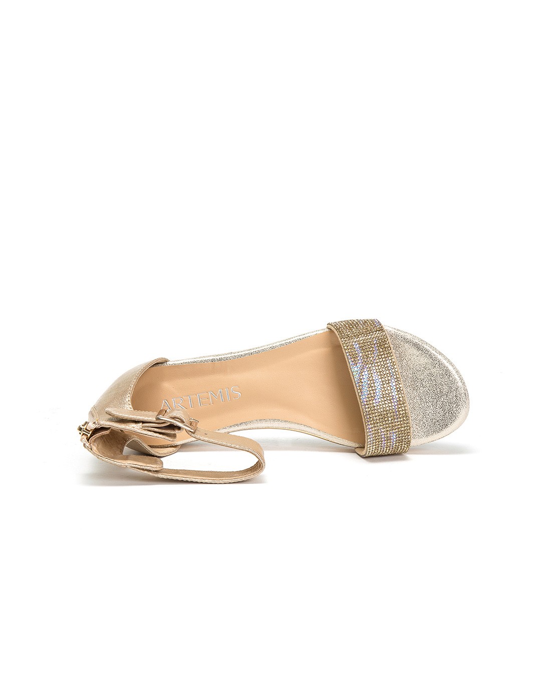 奥卡索walker shop女鞋专场 > artemis金色贴膜羊皮舒适女凉鞋