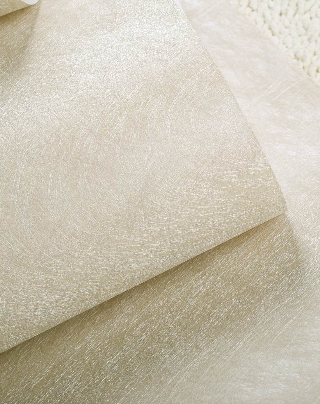 > 欣旺现代简约蚕丝壁纸客厅墙纸-米灰