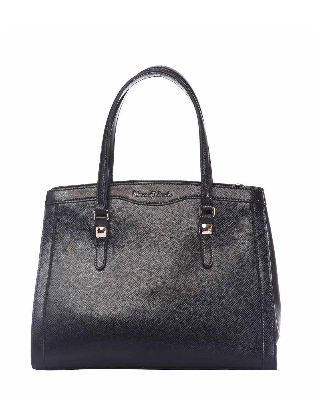 > 女款优雅黑牛皮埃菲尔系列单肩包