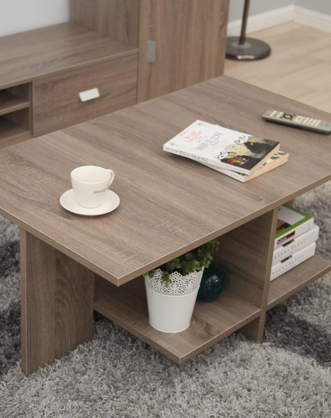 加里120茶几深橡木色