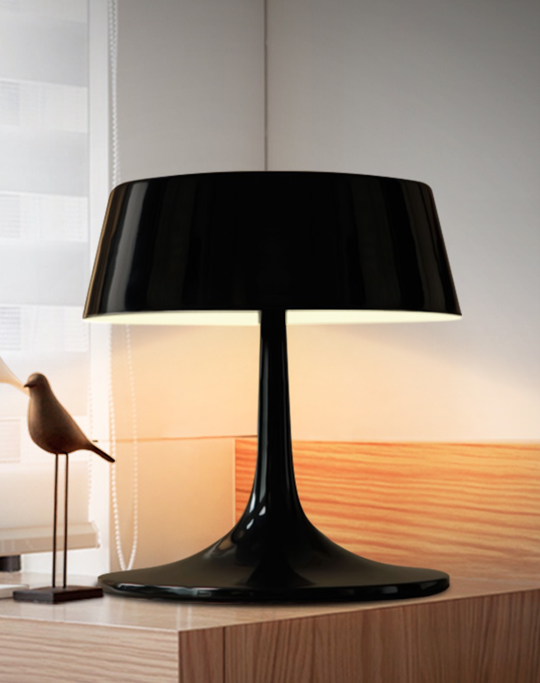 现代简约创意黑色台灯