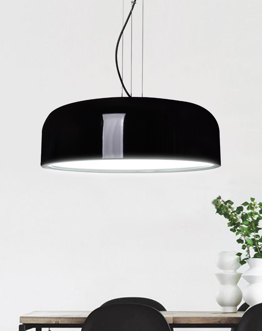 简约现代创意复古黑色史密斯菲尔吊灯