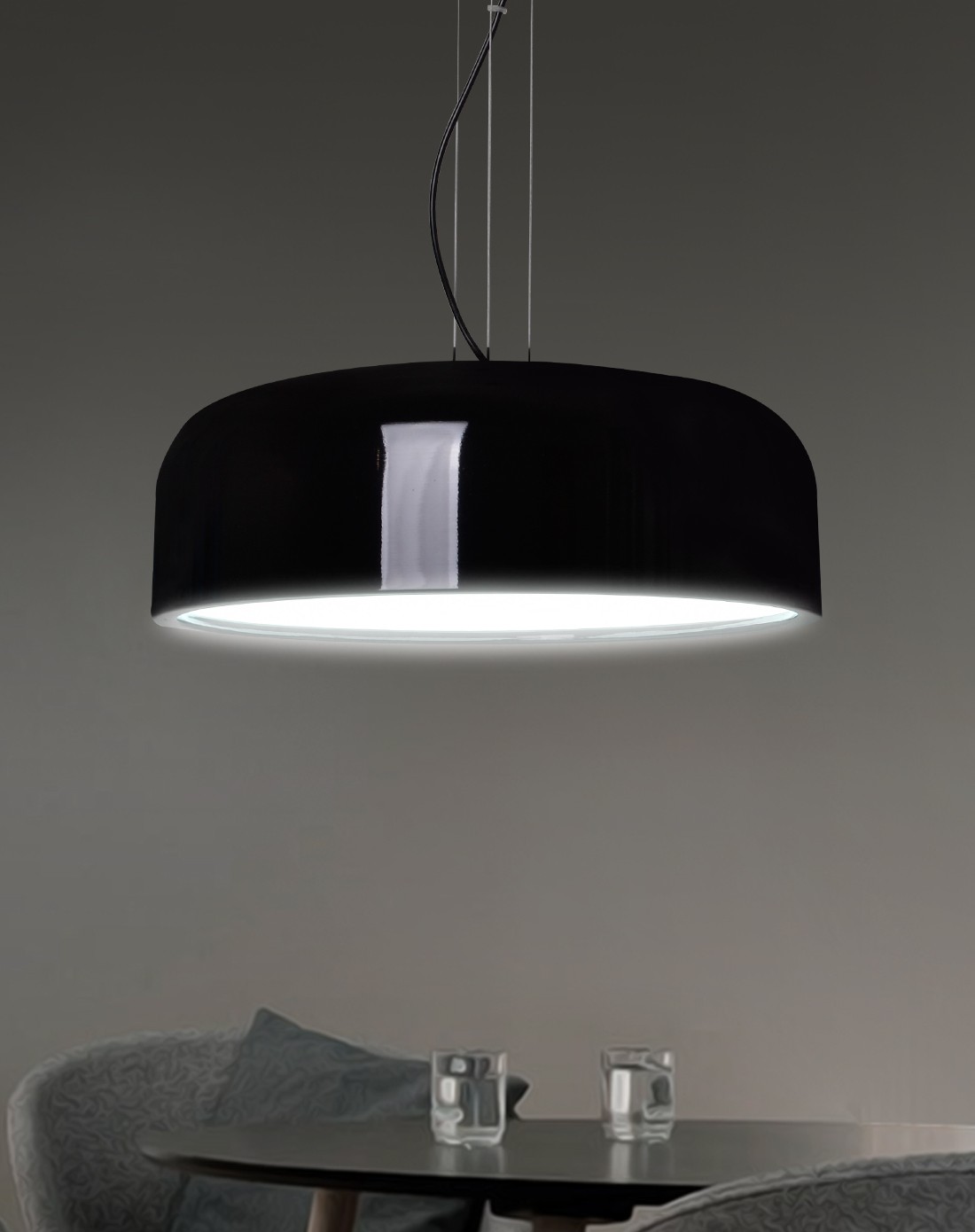 简约现代创意复古黑色史密斯菲尔吊灯