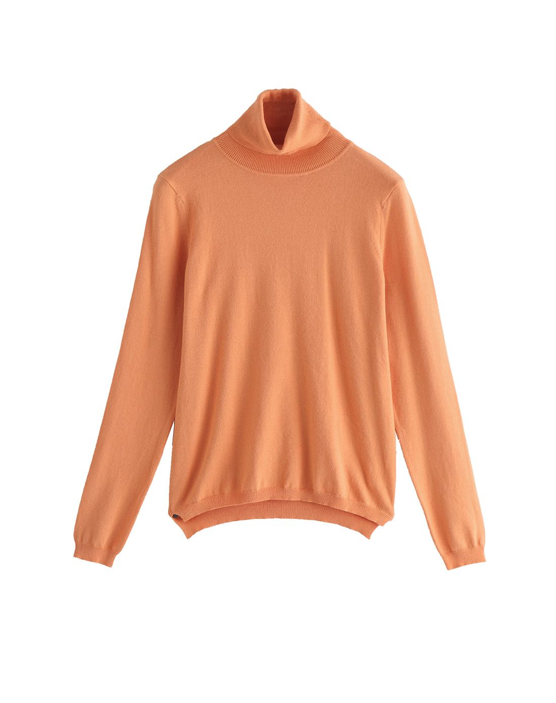 (特惠)浅橙色高领套头薄款针织衫