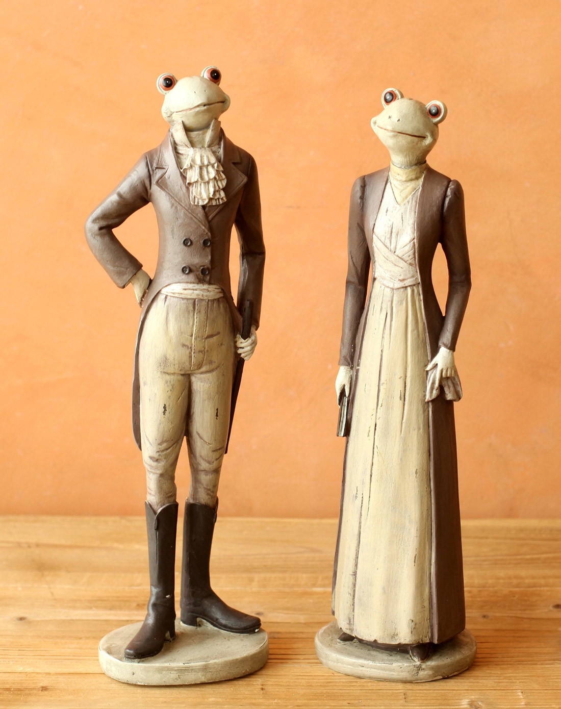 甜蜜动物夫妻两件套摆件青蛙夫妇