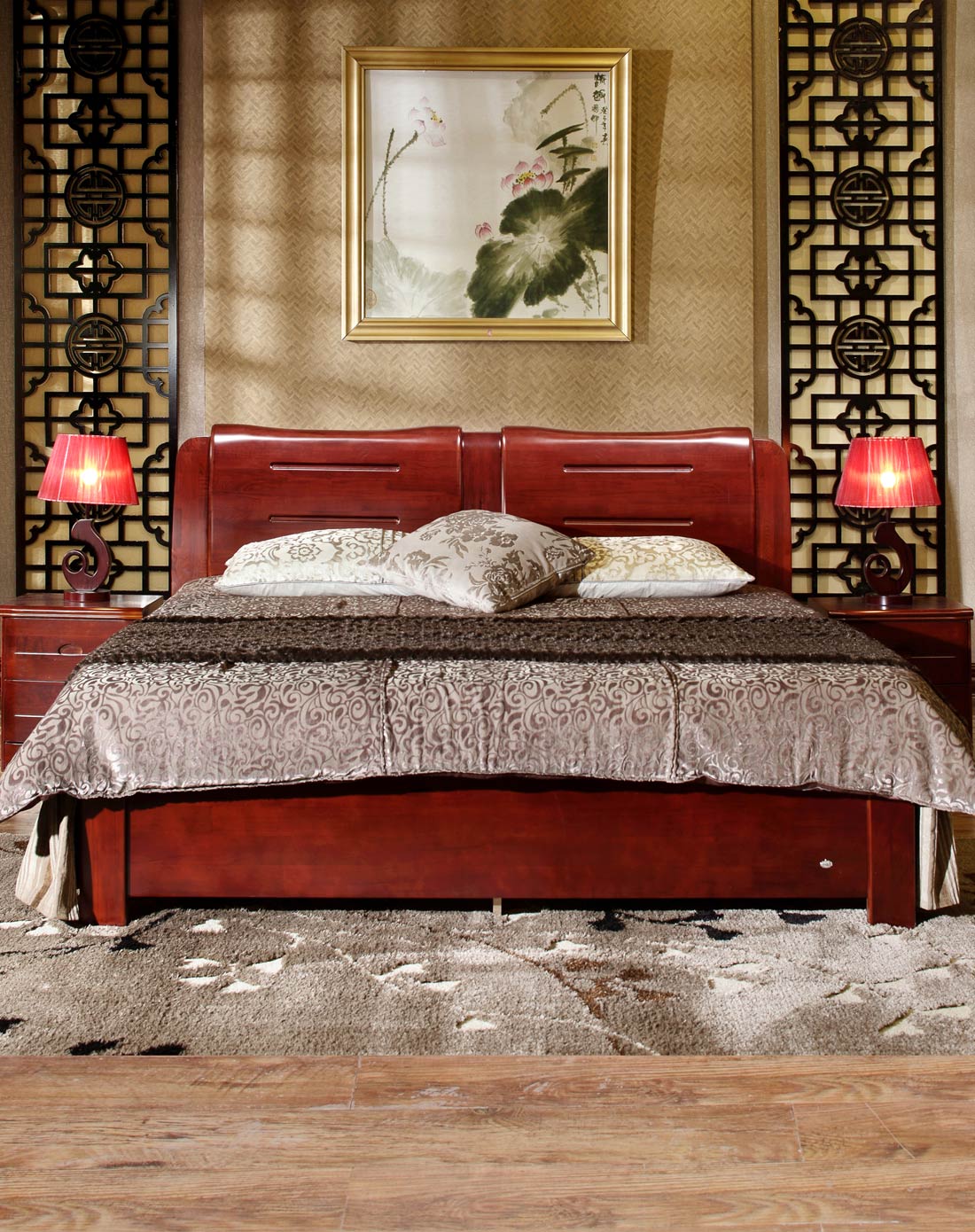 华日家具专场华日家居新品明月箱体床 床头柜*2dss00234_唯品会