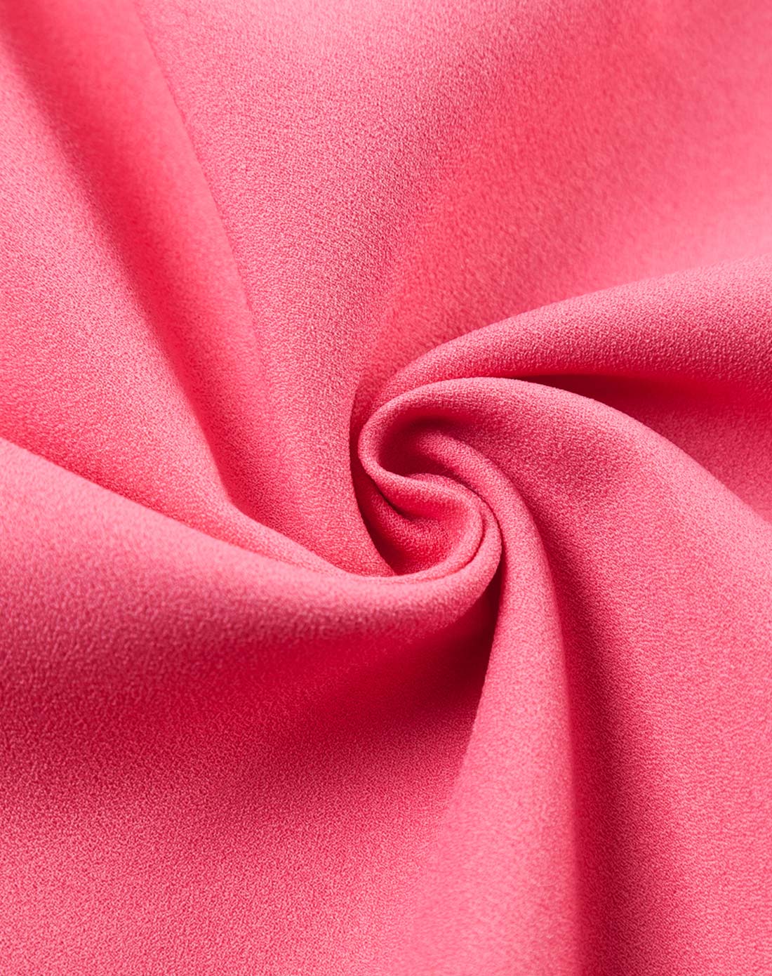 胭脂红通勤简约双口袋七分袖连衣裙