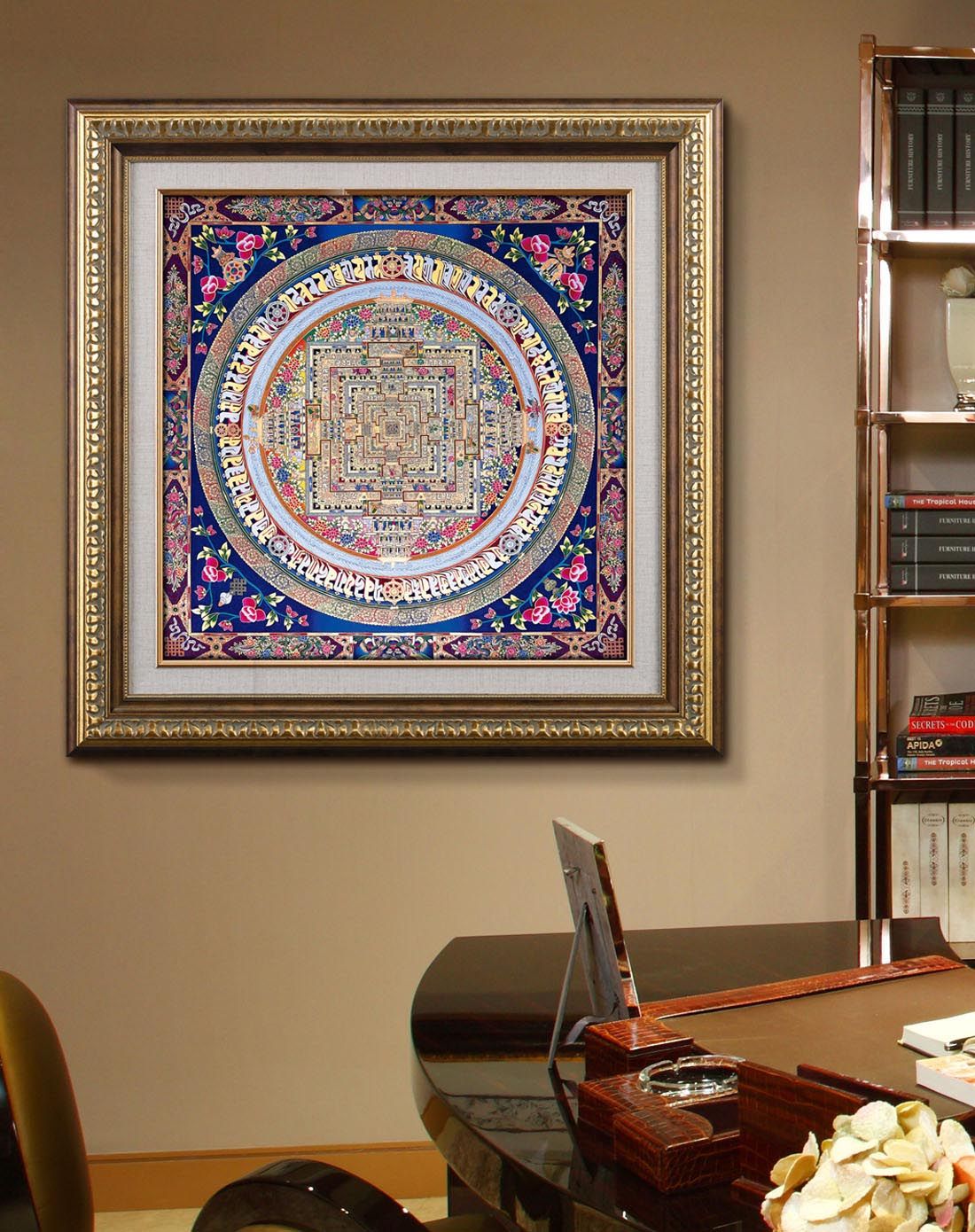 坛城图高端装饰画 唐卡