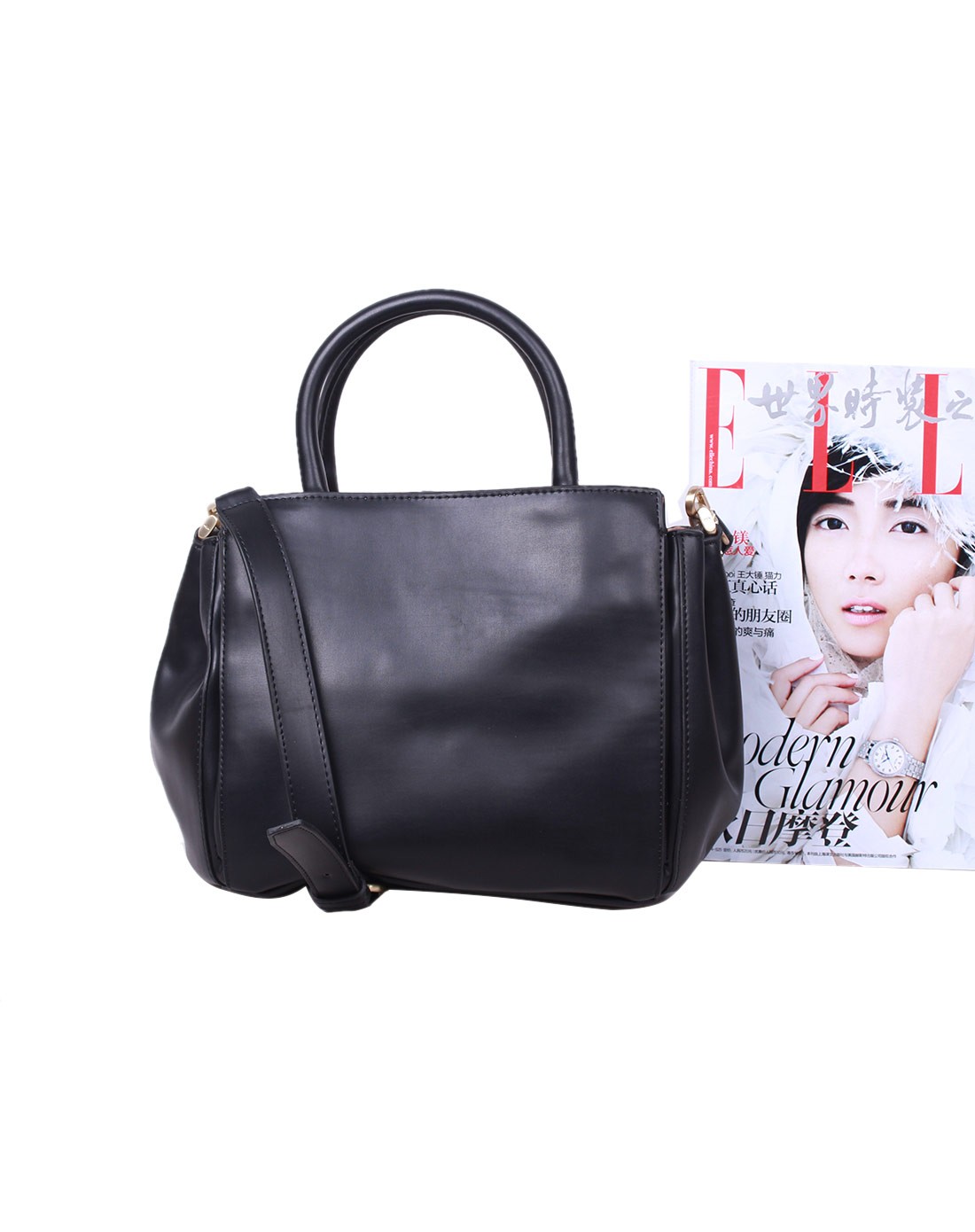 riley黑色手提斜挎包