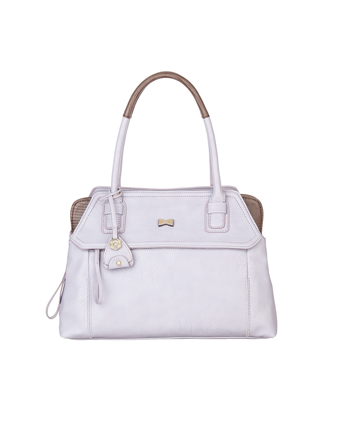 elle丁香色手提肩背包