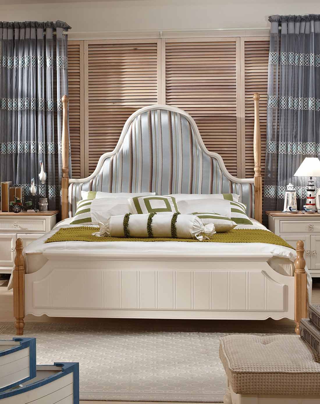 1.8米真丝软靠欧式田园公主床