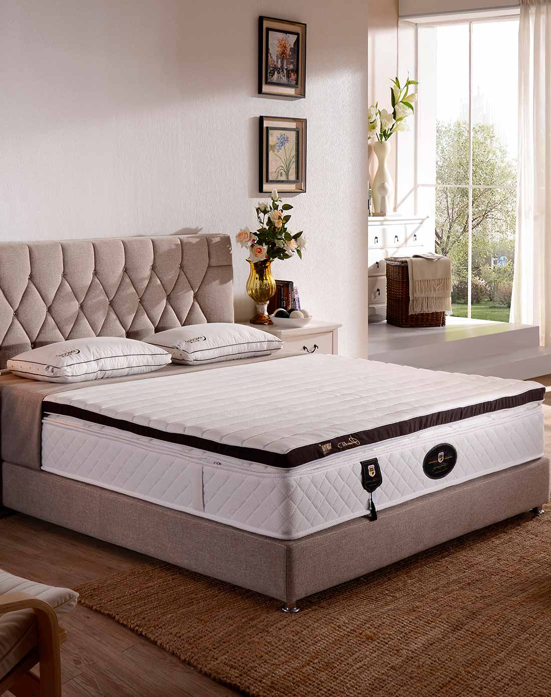 10cm天然乳胶七区人体工学床垫