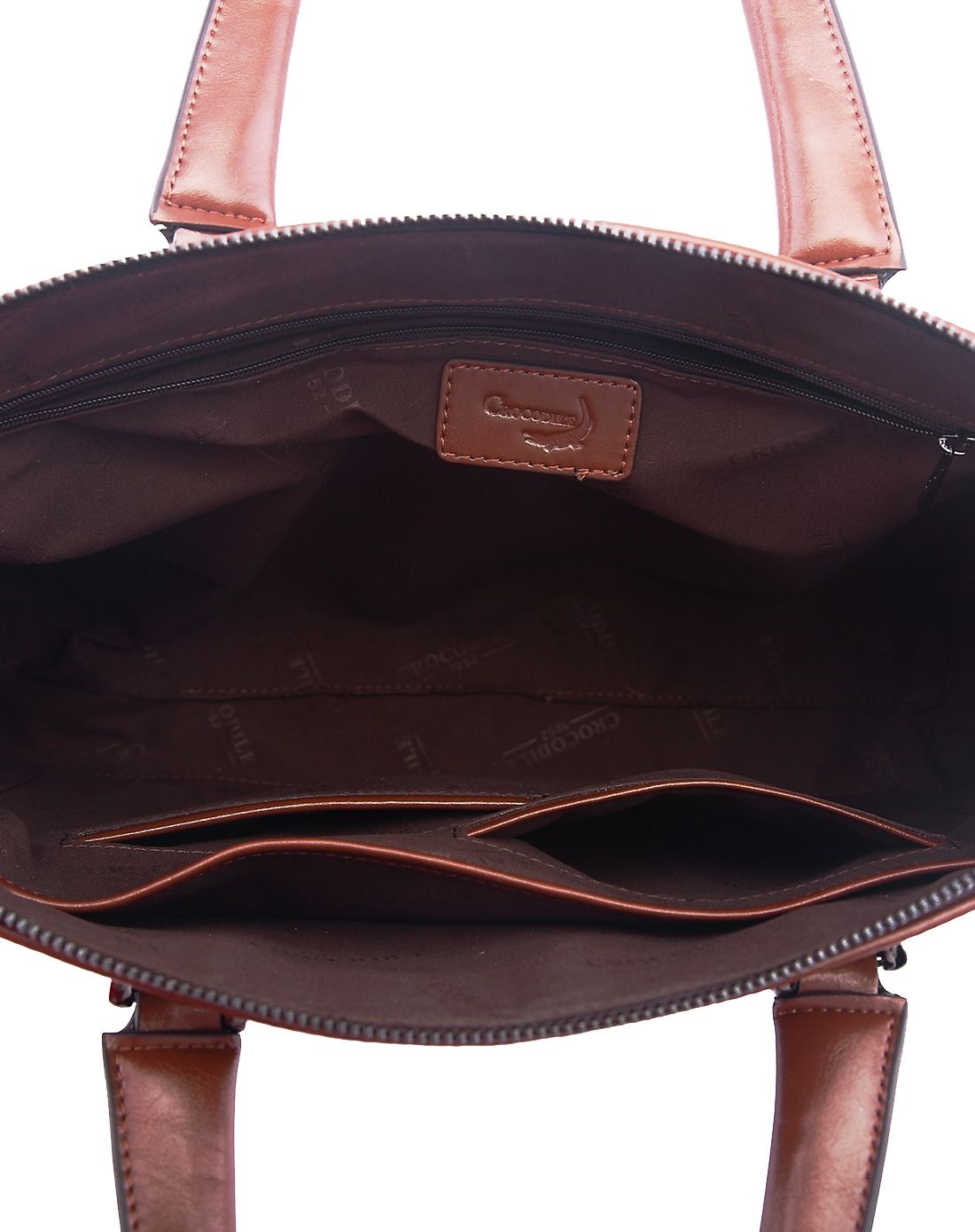 鳄鱼恤crocodile男女包男士牛皮红棕色鳄鱼纹手提包商务公文包