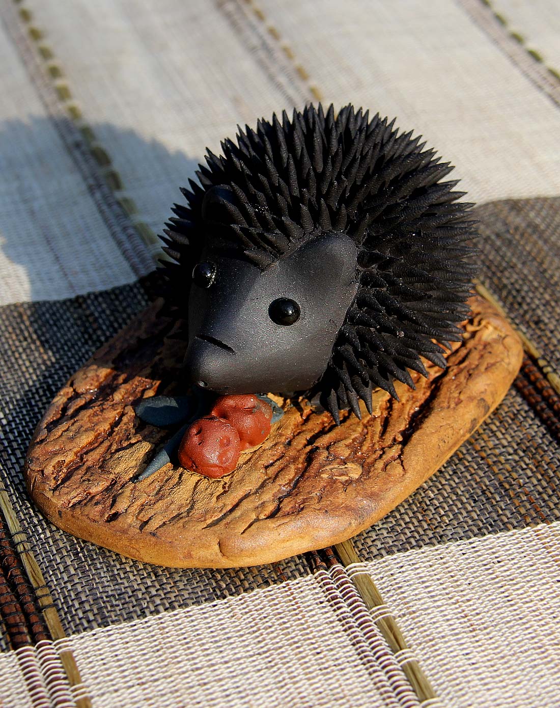 紫砂刺猬茶宠 手工制