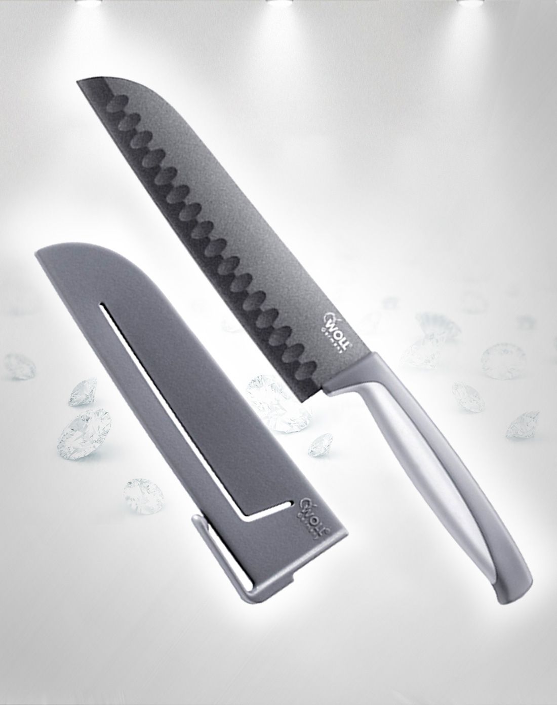> 德国woll神奇气孔不粘刀 水果寿司刀18cm