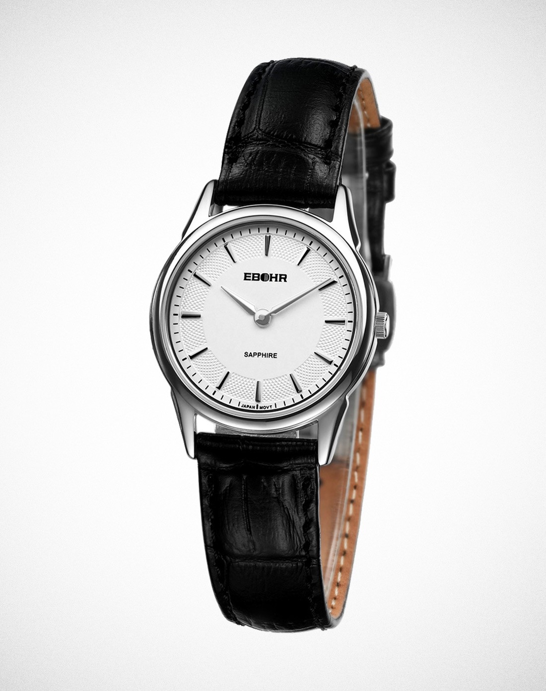 依波ebohr依波天翼系列超薄石英皮带女表10410240_唯品会