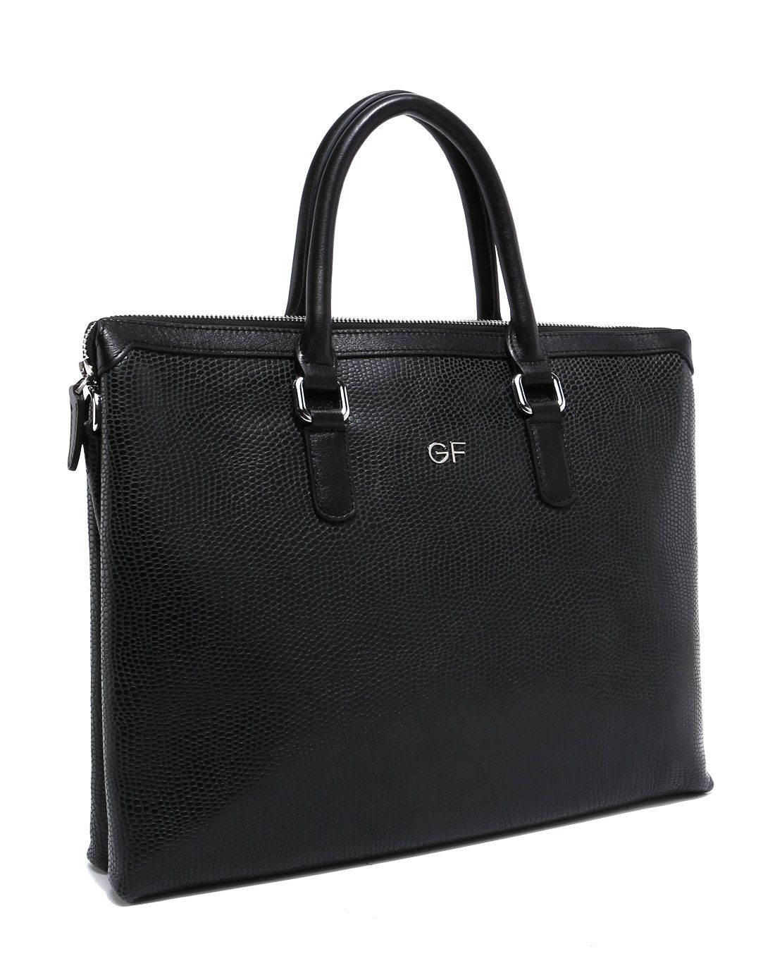 男款黑色牛皮公文包(大号)