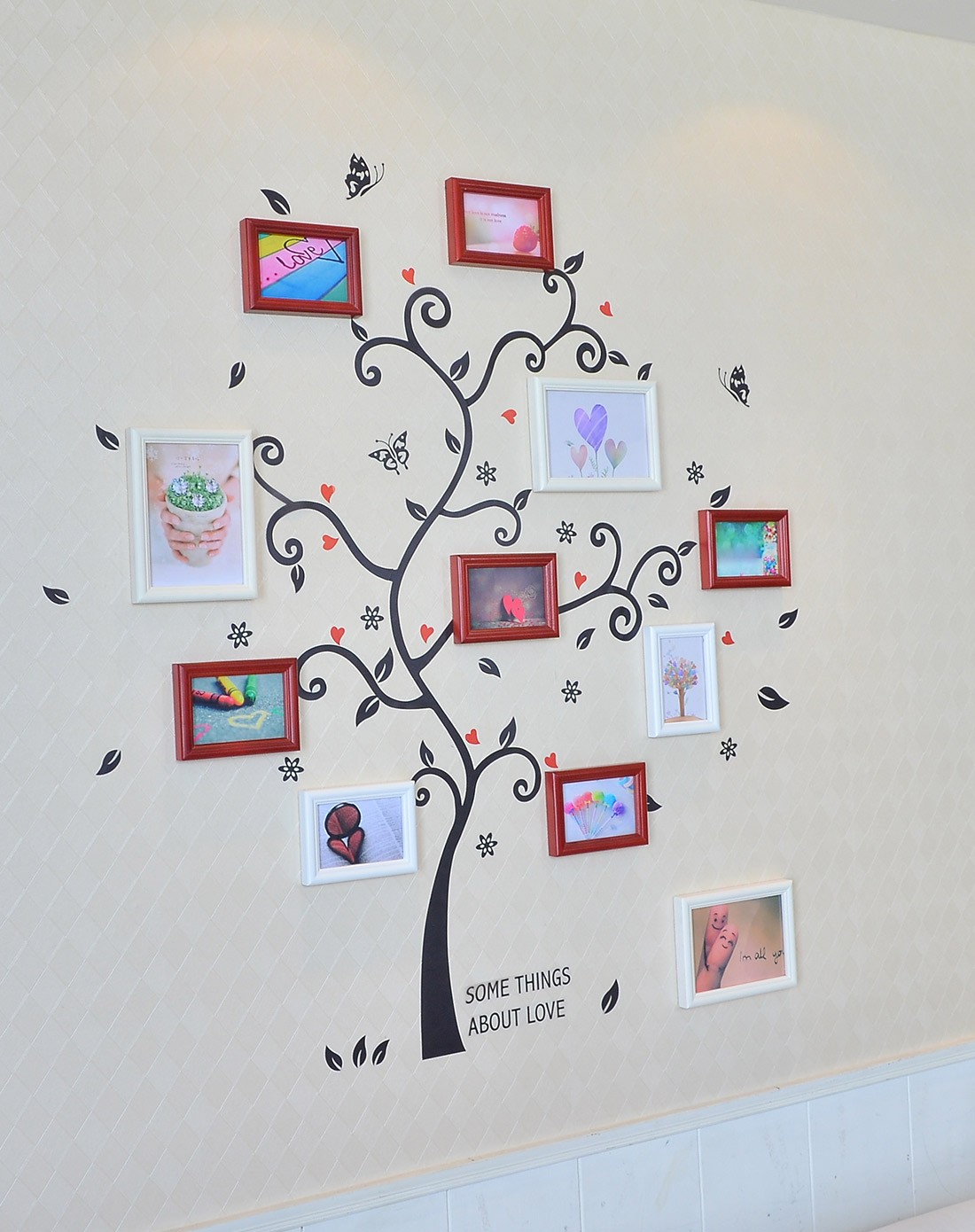 11框幸福树照片墙墙贴组合