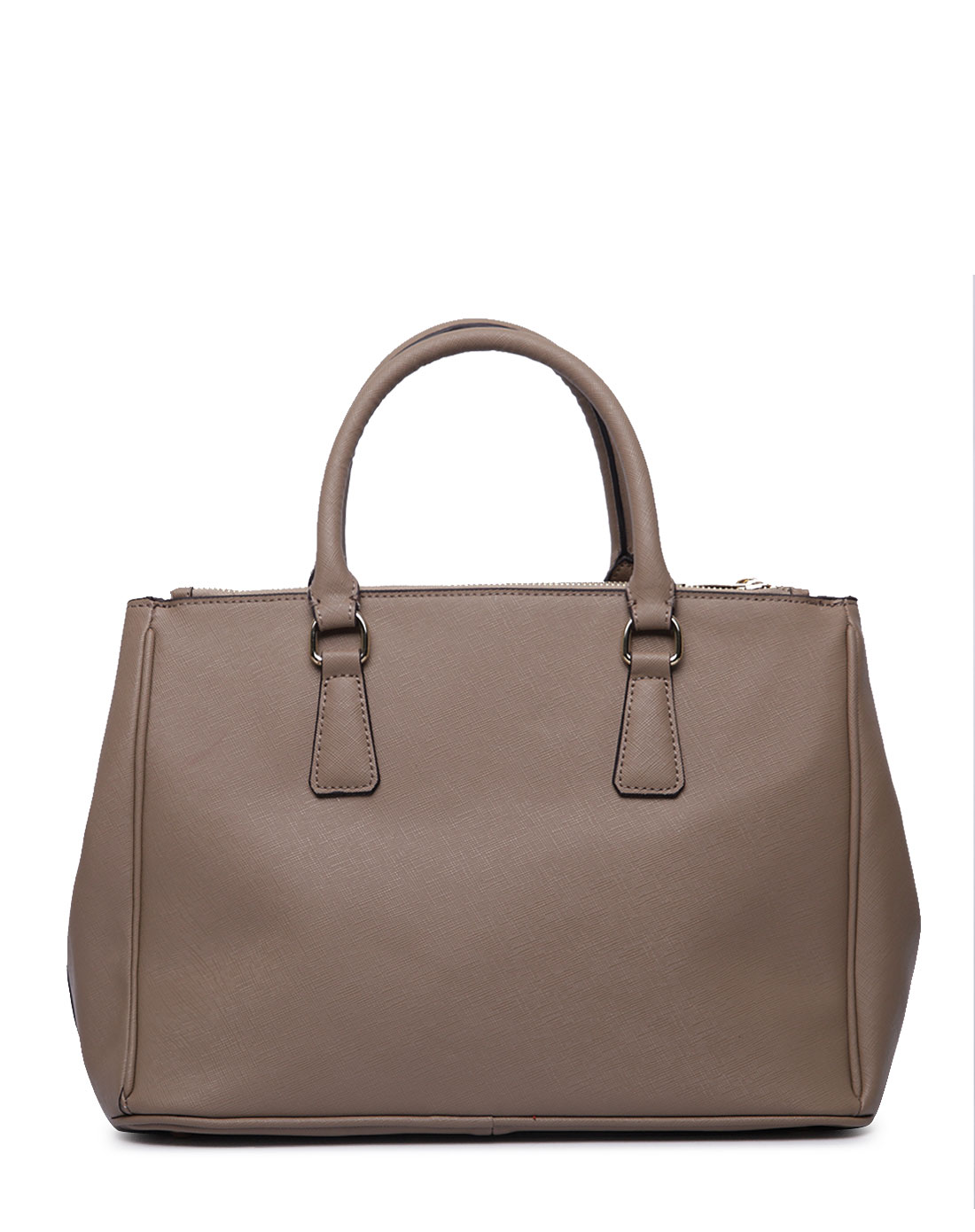 蔻丹chloden箱包尊享移动端专场灰色牛皮倒三角logo牌手提包