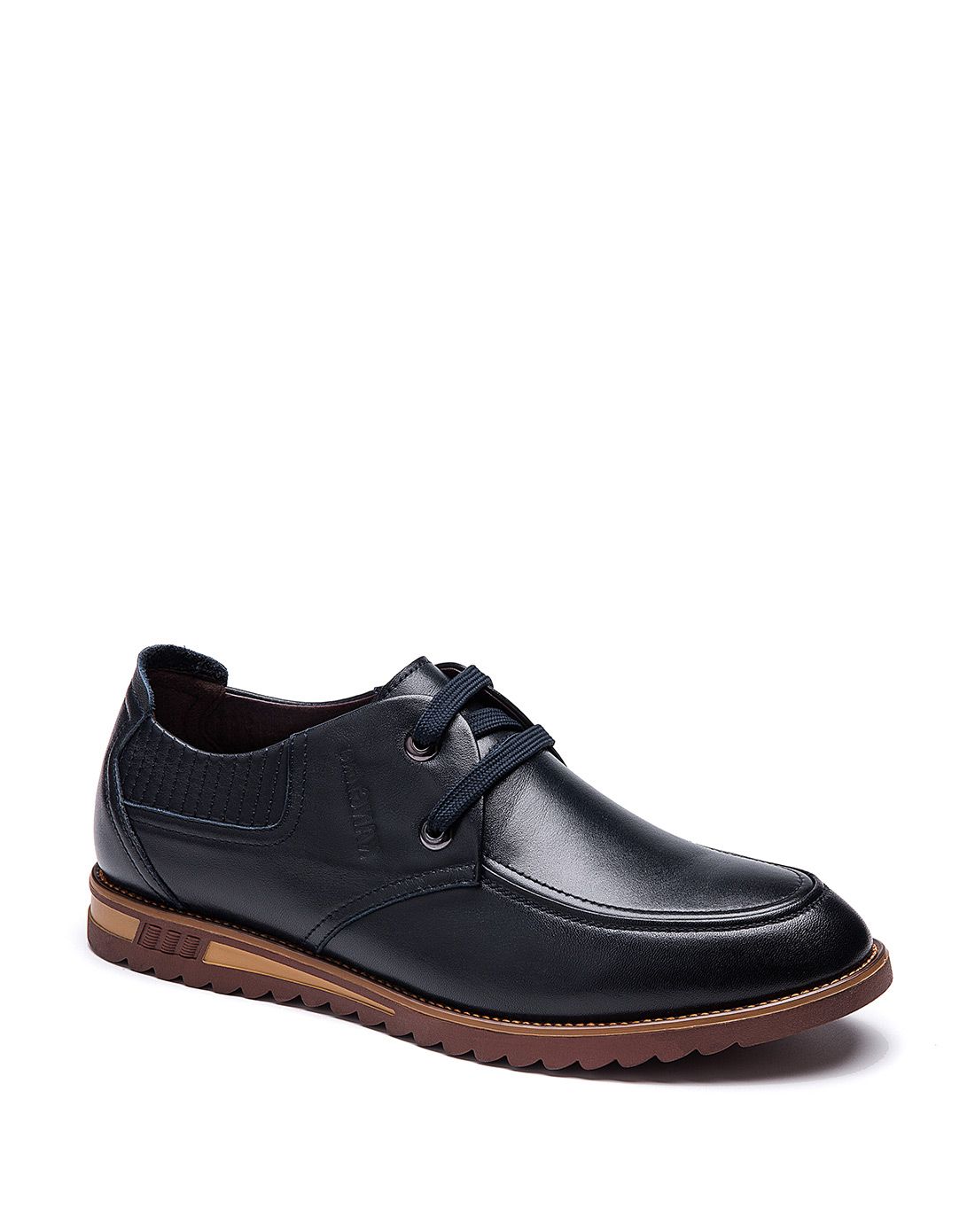 牛皮男款蓝色舒适休闲鞋