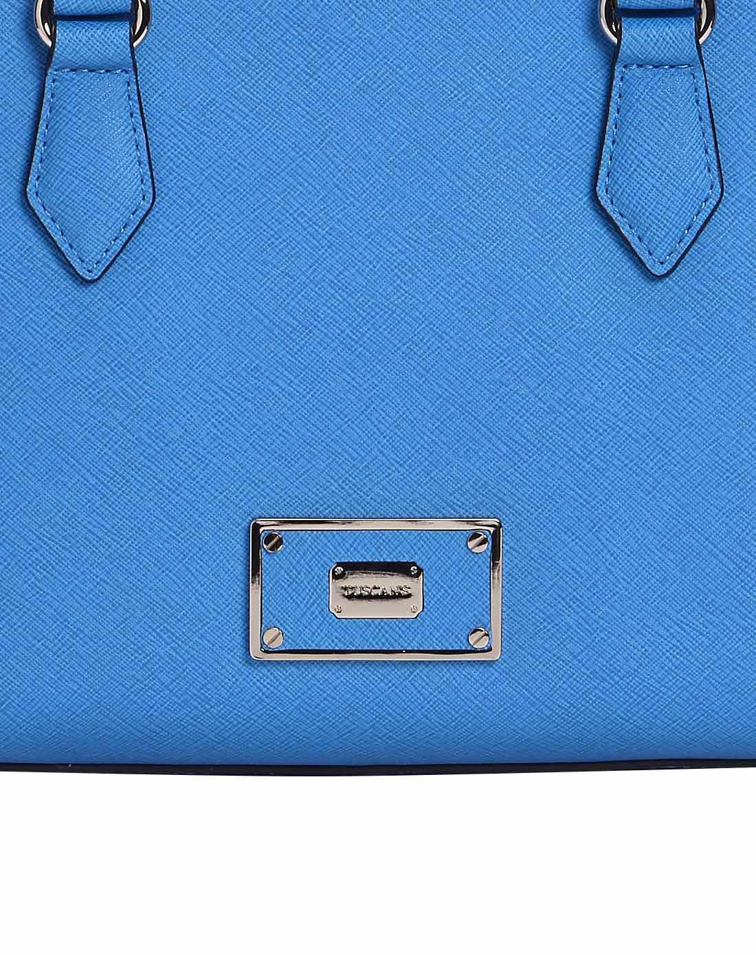 tuscans时尚皮具专场皇家蓝色简约典雅通勤手拎包ta911446s1lcl7