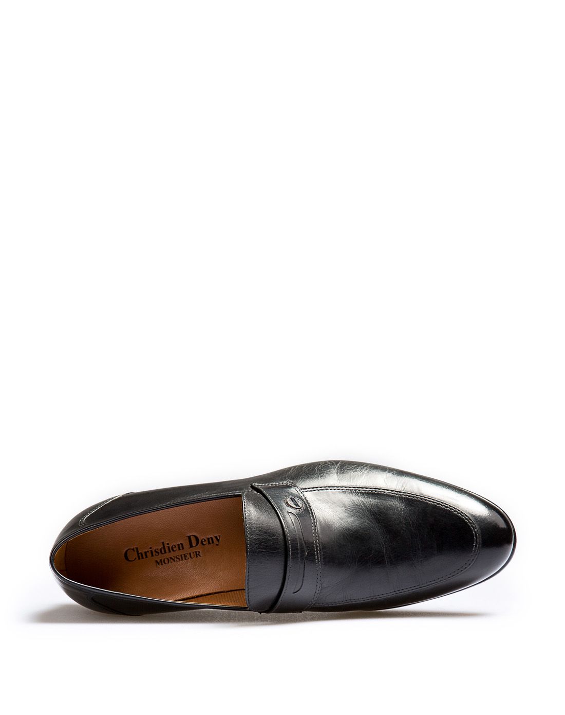 意大利进口黑色袋鼠皮正装男鞋