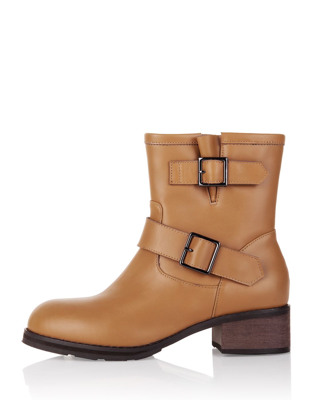 驼色休闲舒适经典马丁靴