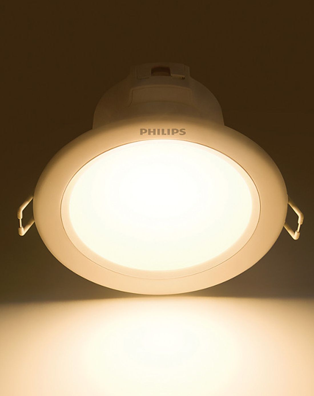 飞利浦philips灯具专场3.5寸闪轩led筒灯6.5w暖光4只装 白色f427536-s