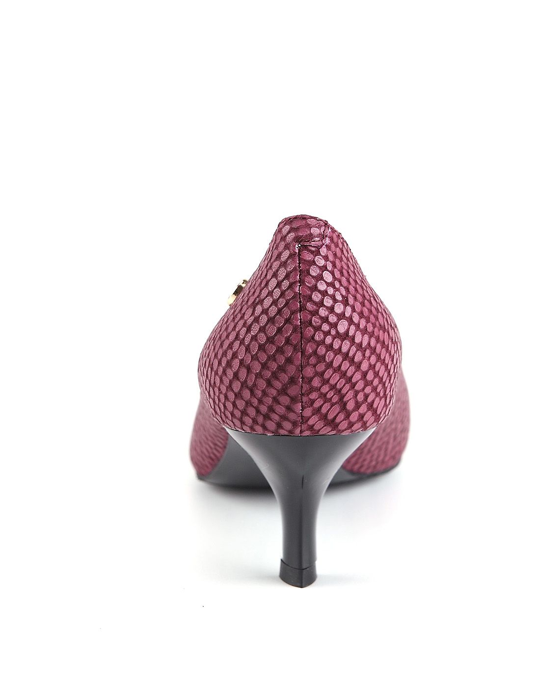 chivor女鞋专场 2015年新款女款紫色/紫红色蛇纹皮单鞋