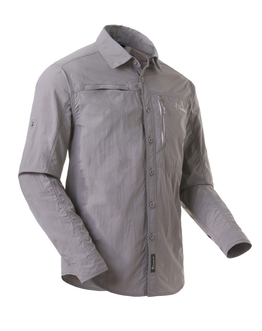 吸湿排汗 男款沙灰色速干长袖衬衫 透气