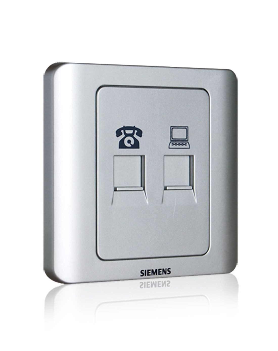 远景彩银电话电脑插座