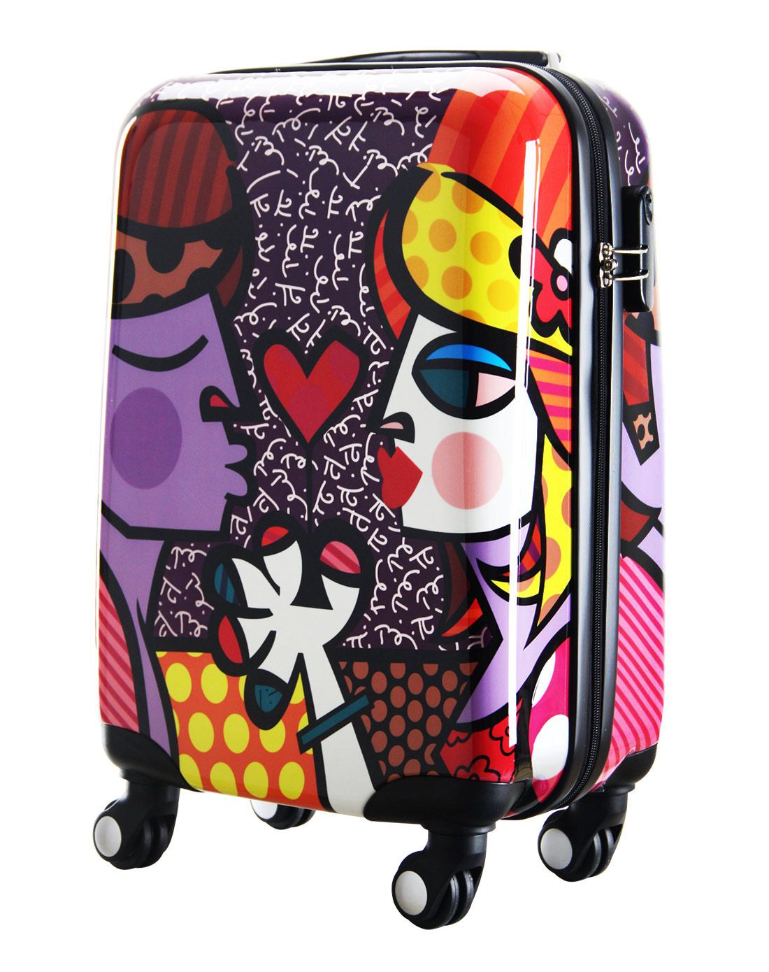 倾心之吻涂鸦时尚拉杆箱20寸