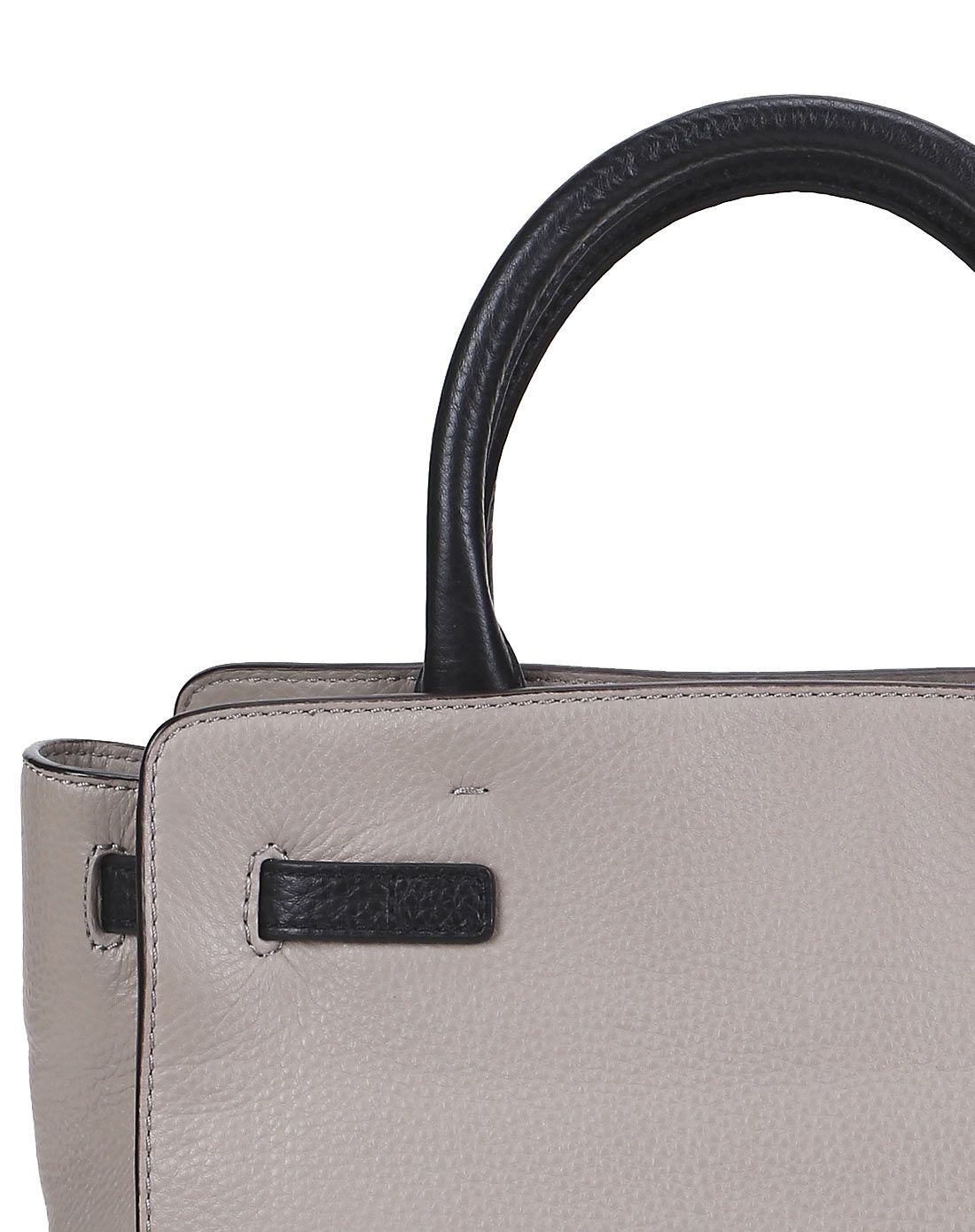 tuscans时尚皮具专场专柜同步秋冬新款 小号羽灰色手提包tb311476s1l