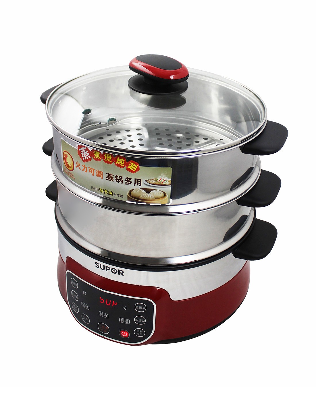 > 不锈钢多功能智能电蒸锅9l