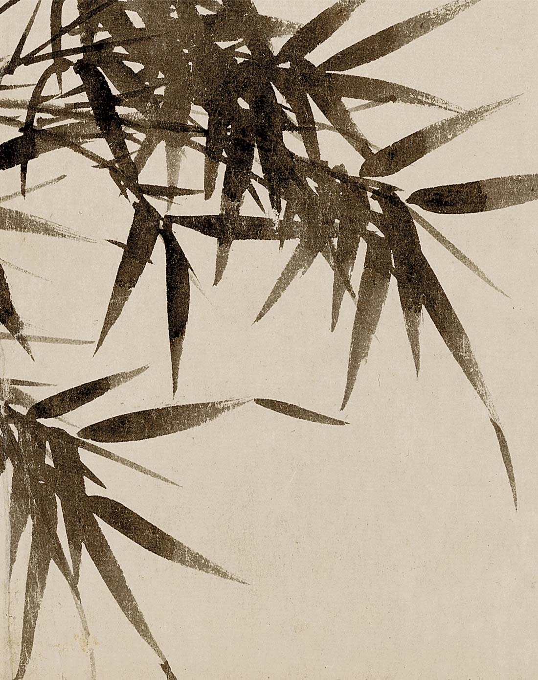 简易墨竹画,墨竹怎么画,墨竹简笔画_大山谷图库