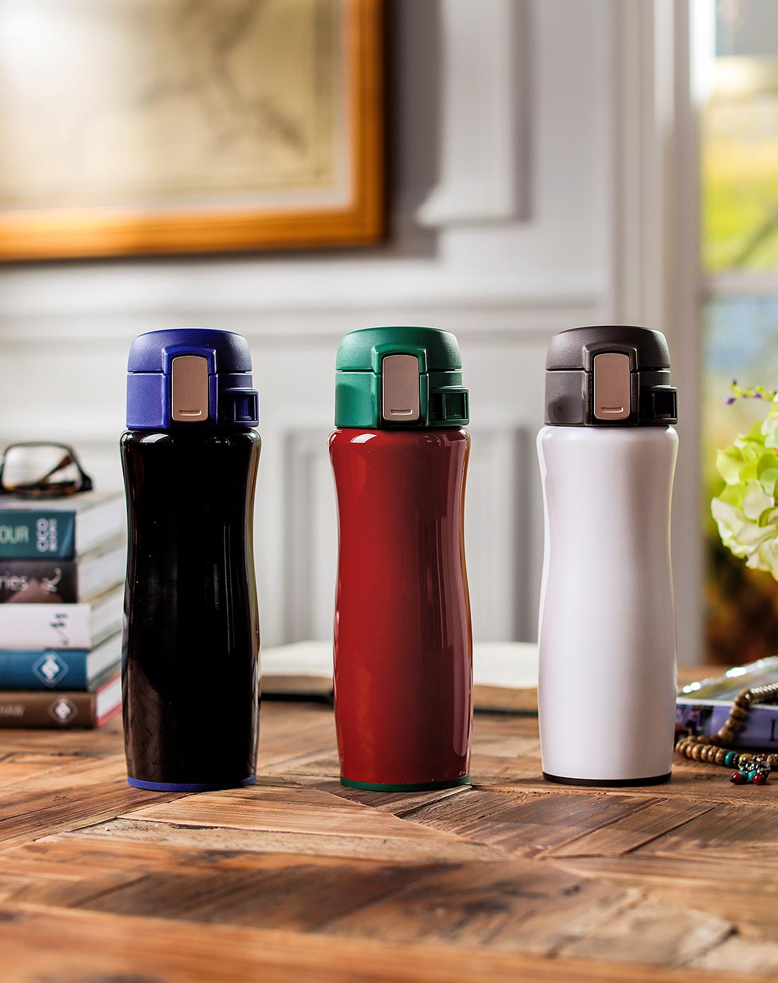 卡迪304双层不锈钢保温杯400ml