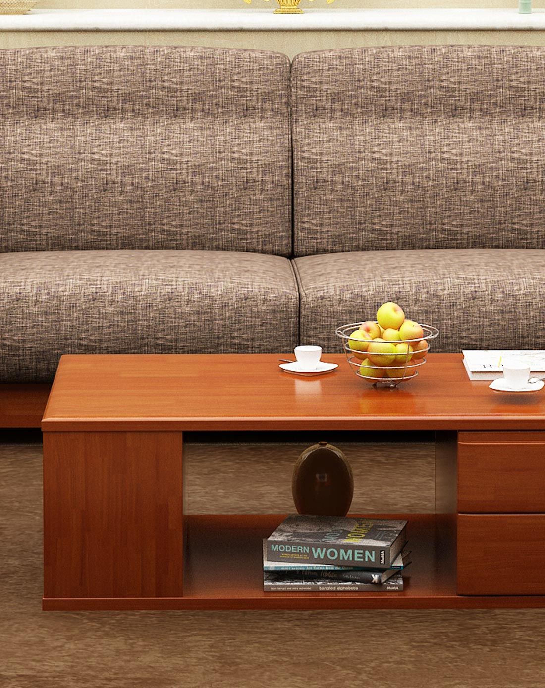 华日家具专场华日家居琥珀色实木储物茶几dsc000588_唯品会