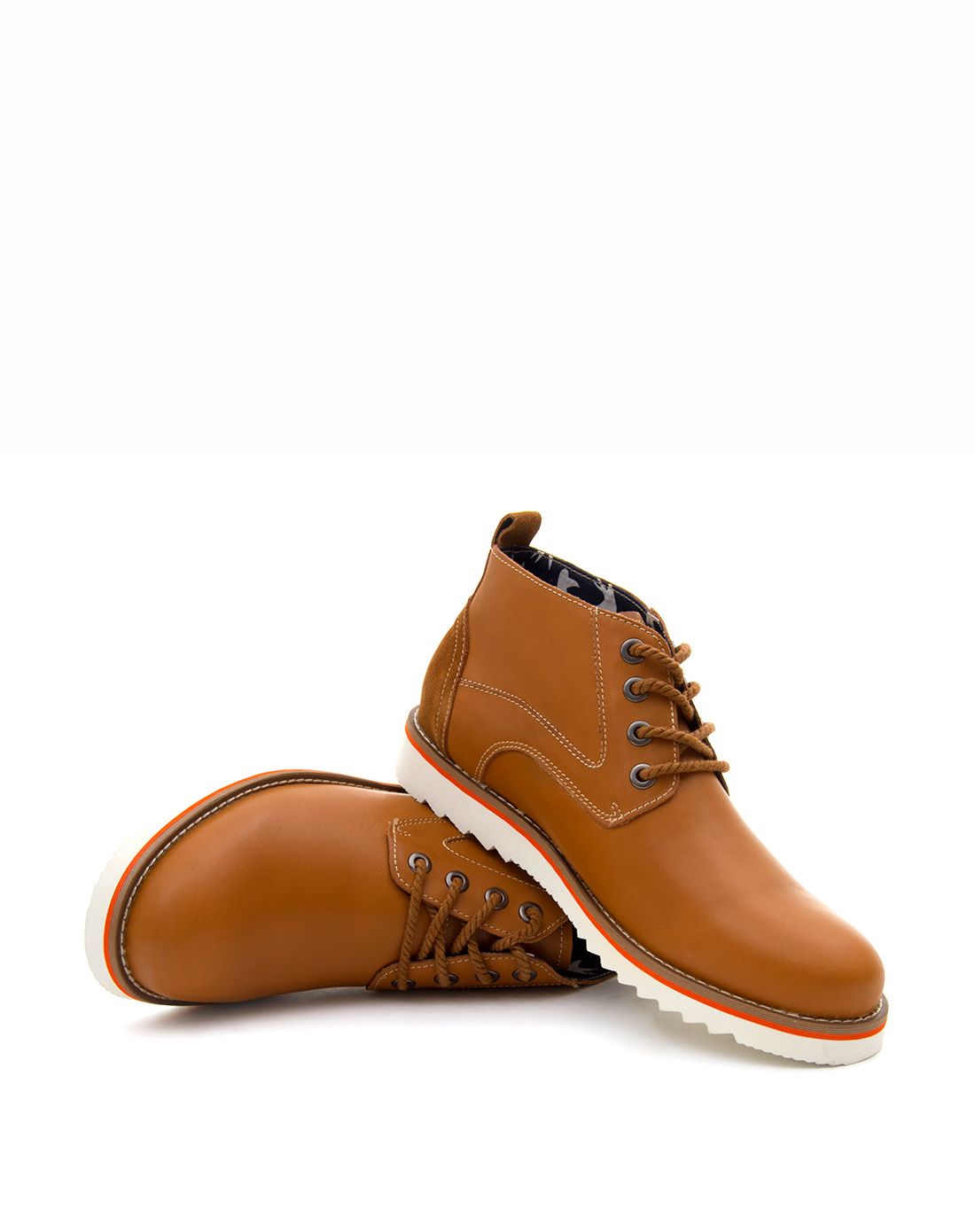 热风hotwind男士棕色彩底系带休闲鞋65w491902_唯品会